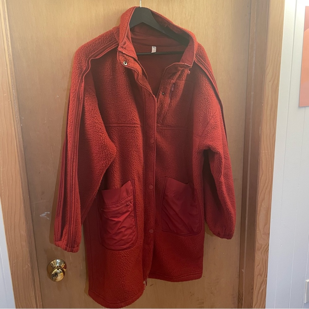 🍓Free People movement fleece long jacket